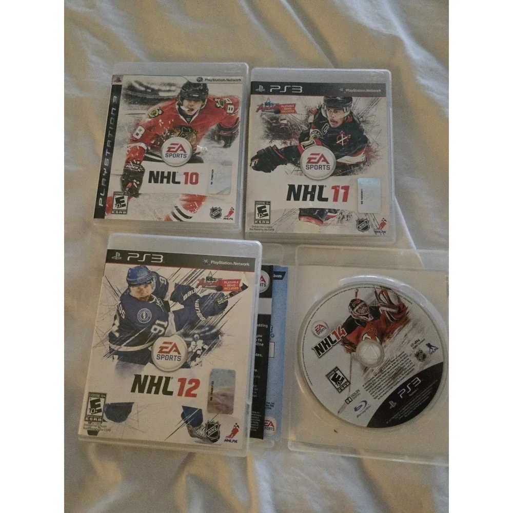 NHL 10, 11, 12 & 14 Sony PlayStation 3, 2010 - 2013 PS3 Games EA Sports